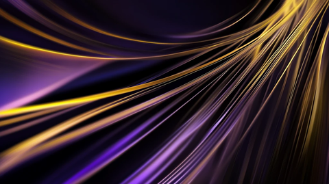 黄色紫色线条流动