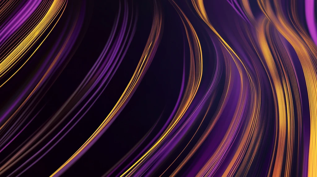 黄色紫色线条流动