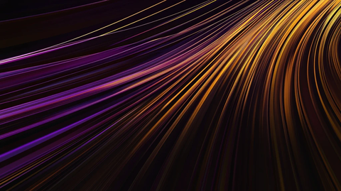 黄色紫色线条流动