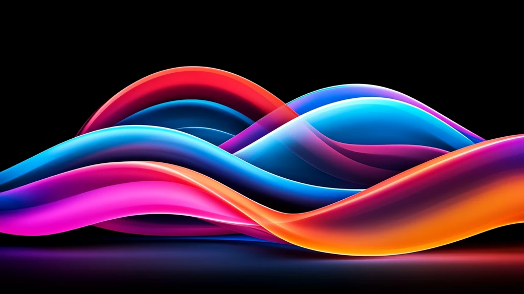 蓝色紫色波浪线