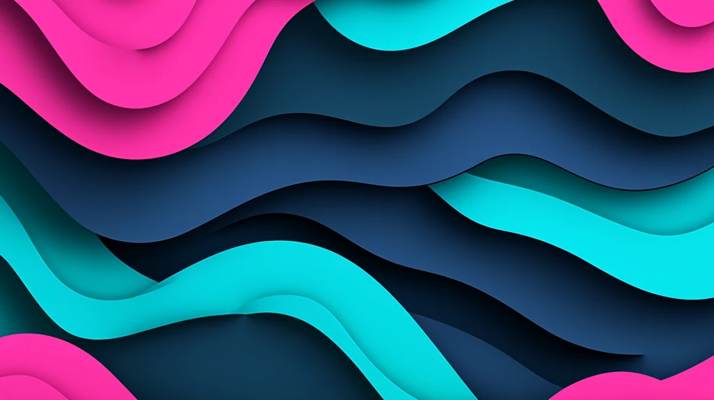 蓝色紫色波浪线