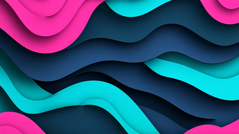 蓝色紫色波浪线