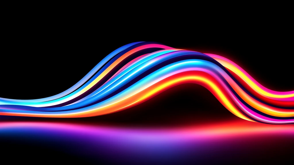 蓝色紫色波浪线