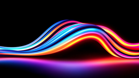 蓝色紫色波浪线