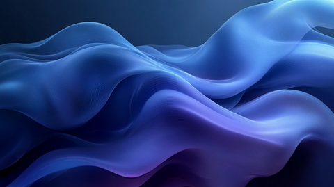 蓝色波浪曲线设计