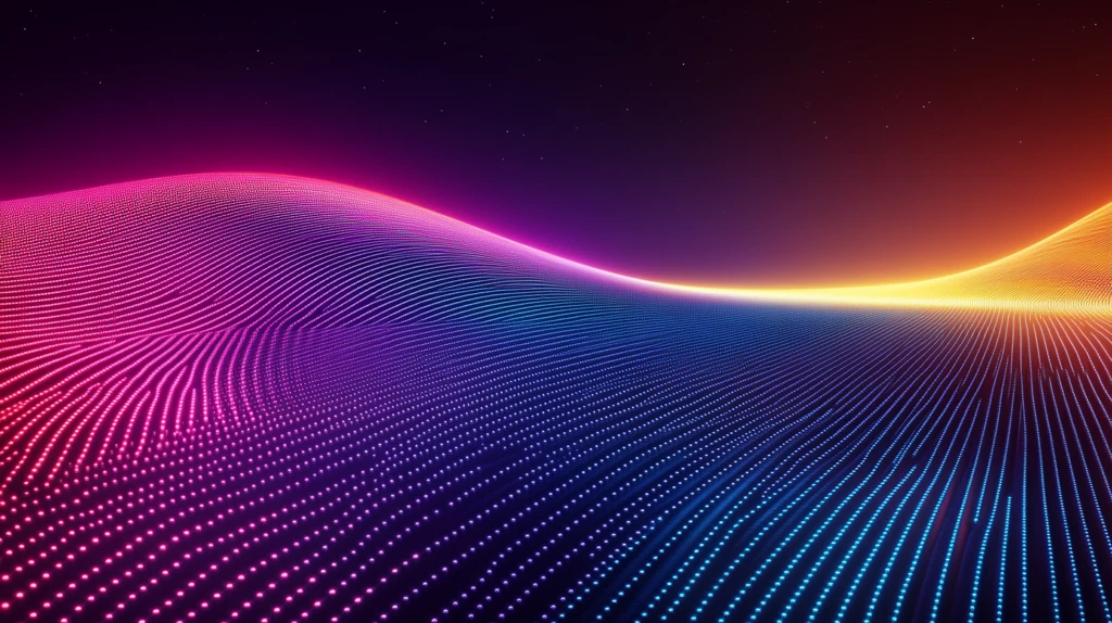 色彩光波背景图