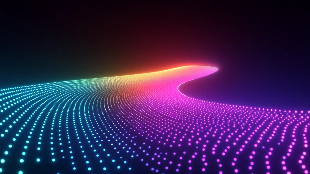 色彩光波背景图