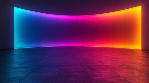 色彩光波背景图