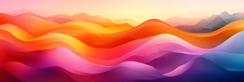 彩色波浪线背景