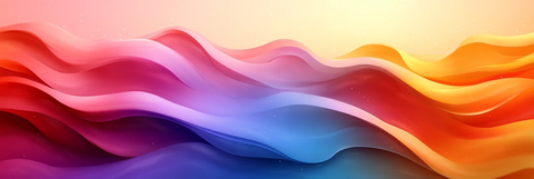 彩色波浪线背景