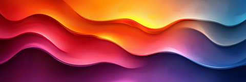 彩色波浪线背景