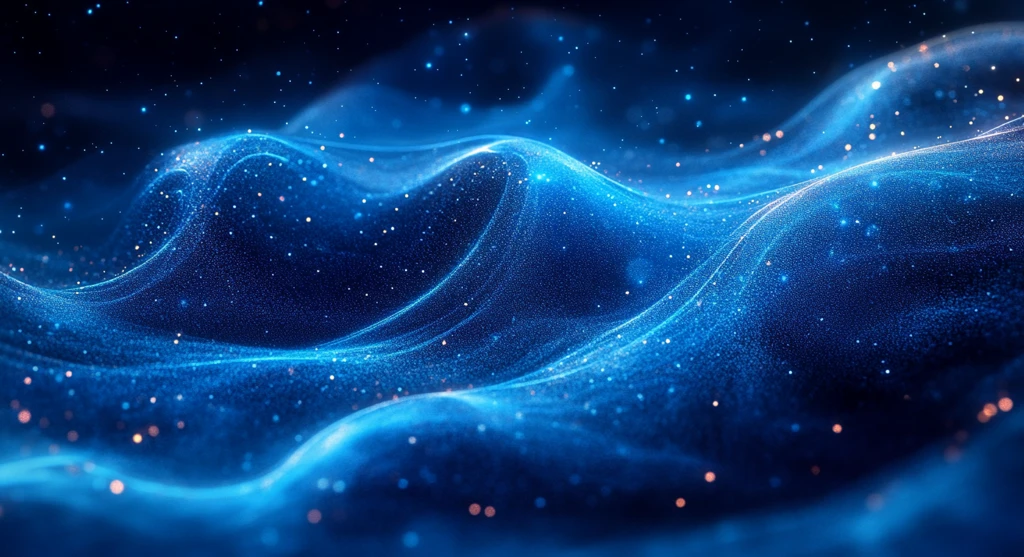 蓝背景曲线形状