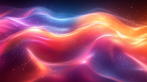 四色渐变流动背景