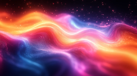 四色渐变流动背景