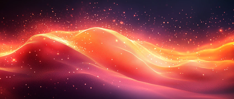 红橙渐变波纹图