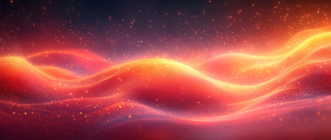 红橙渐变波纹图