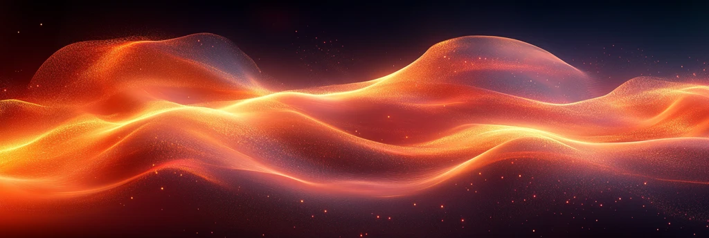 暖光波浪几何图