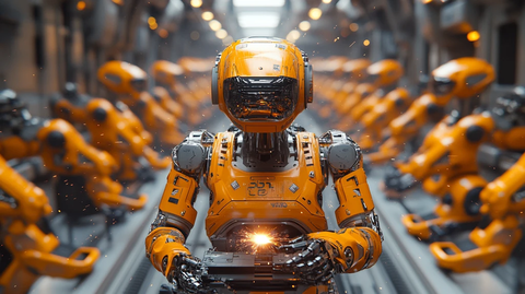 机器人焊接汽车框架