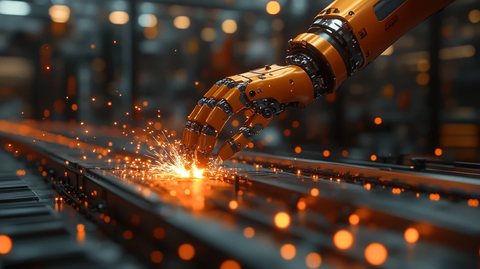 机器人焊接金属组件