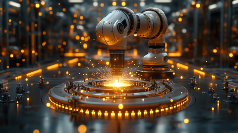 机器人焊接金属组件