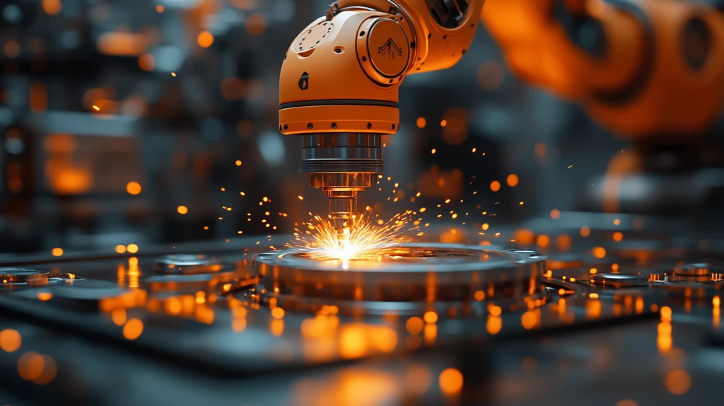 机器人焊接金属组件