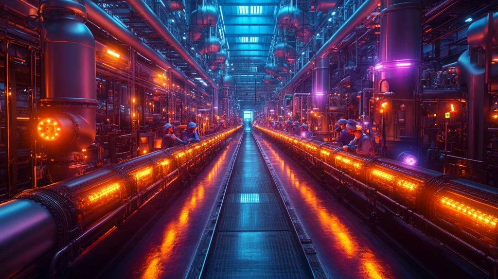 机械工厂节日装饰