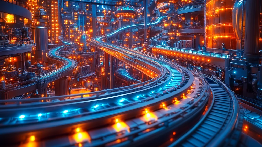 机械工厂节日装饰