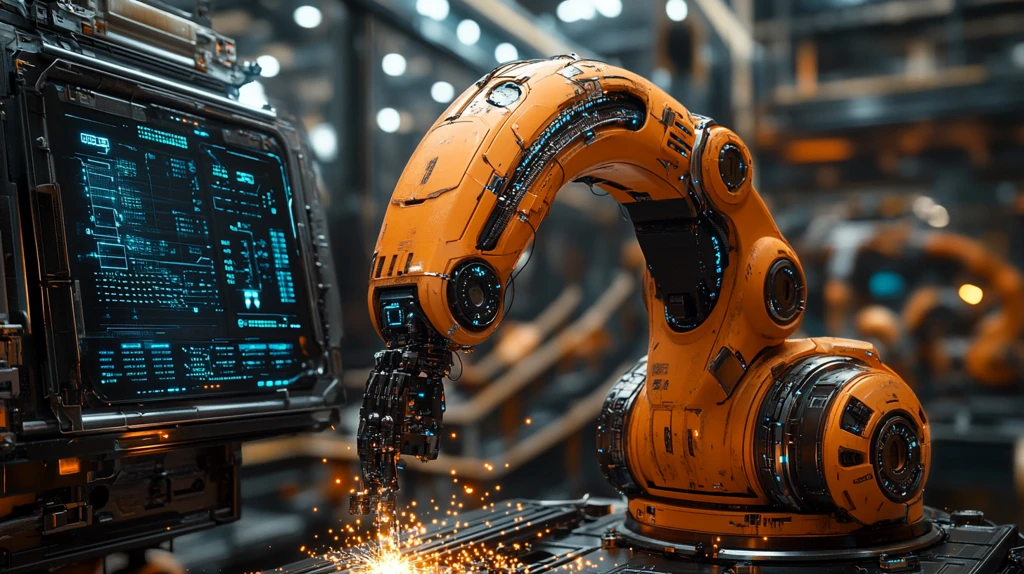 机械臂焊接工厂