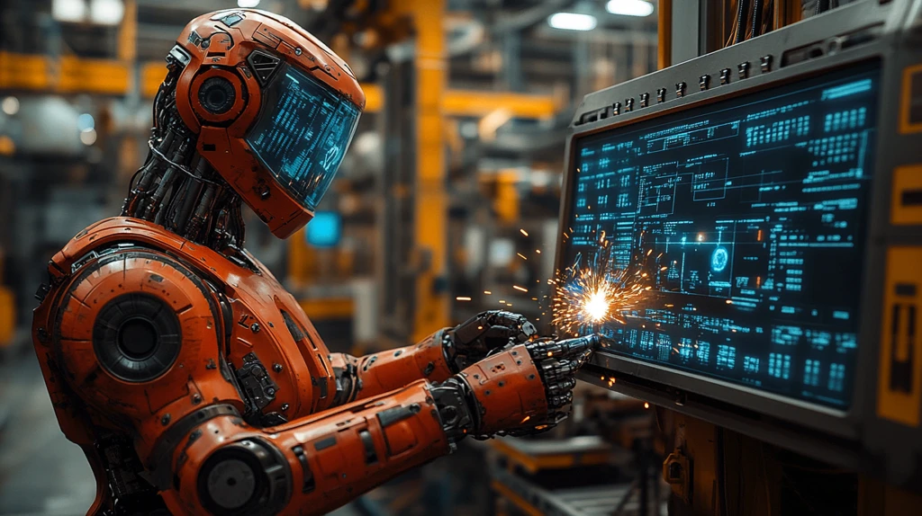 机械臂焊接工厂