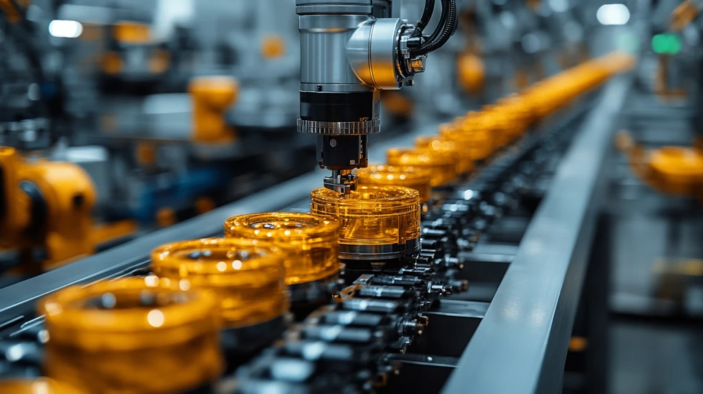 工厂装配线机械臂