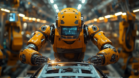 机器人焊接汽车框架