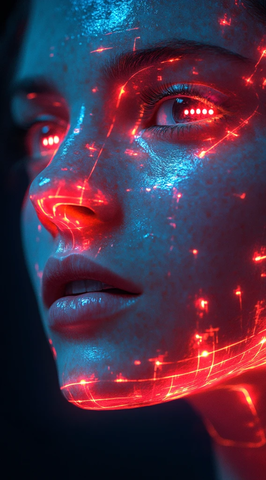 全息人脸故障艺术