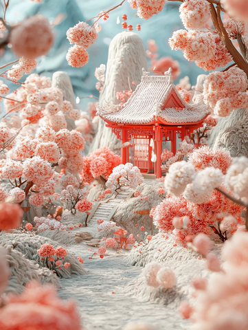 牡丹花园羊毛景观