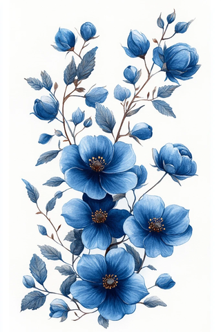 蓝白条纹皇家纹样框架