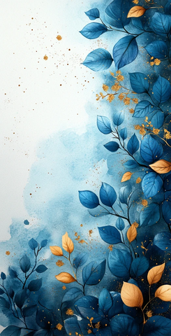 水彩花卉边框背景