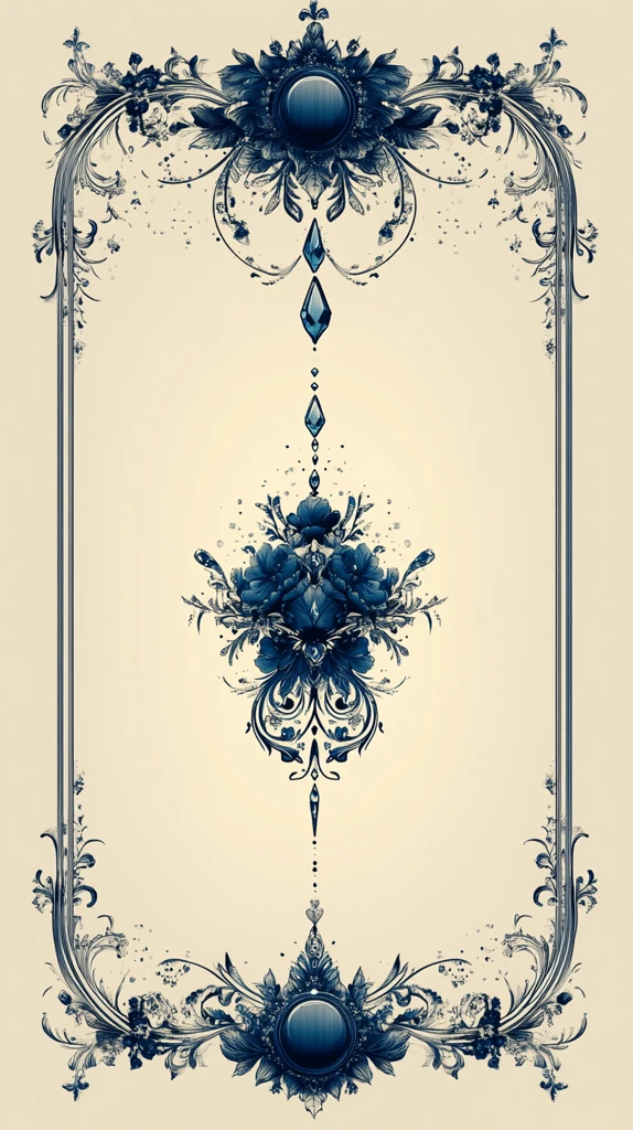 蓝线白底装饰框