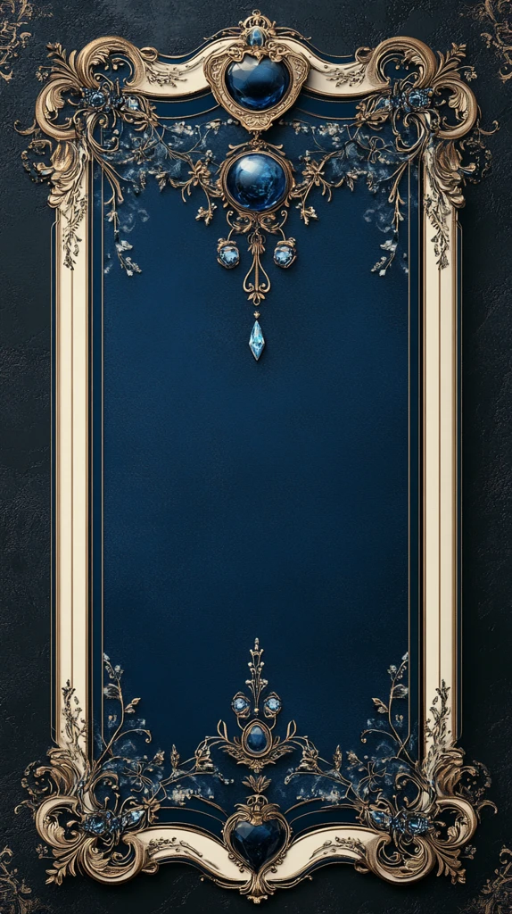 蓝线白底装饰框