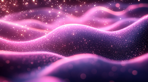 紫色粒子光波