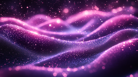 紫色粒子光波