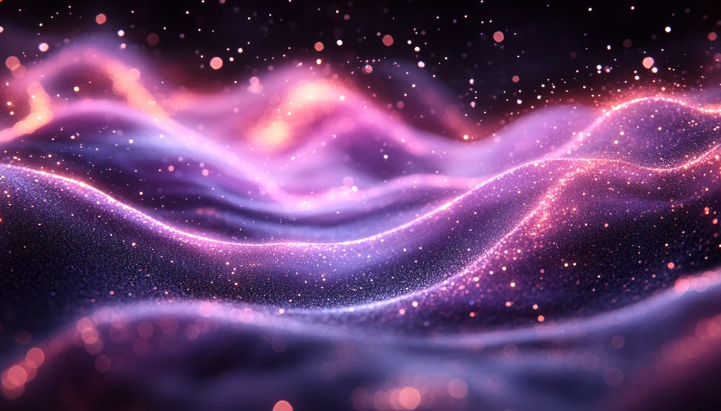 紫色银光粒子背景