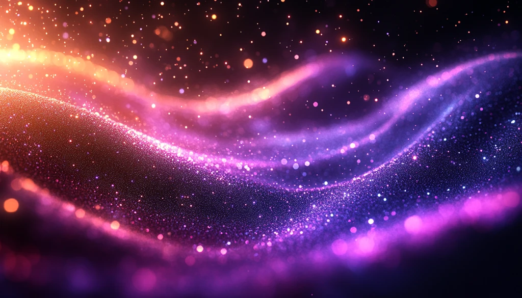 紫色银光粒子背景