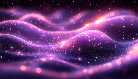 紫色银光粒子背景