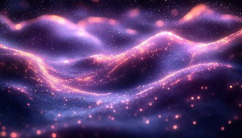 紫色银光粒子背景