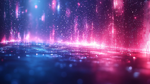 蓝粉数码交织背景