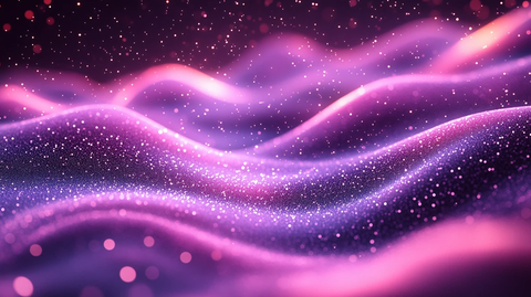紫色粒子光波