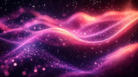 紫色粒子光波