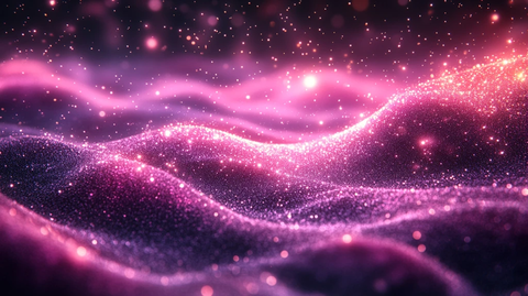 紫色粒子光波