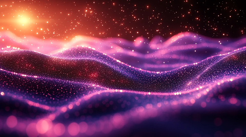 紫色粒子光波