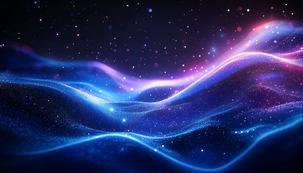 蓝光线条紫边背景