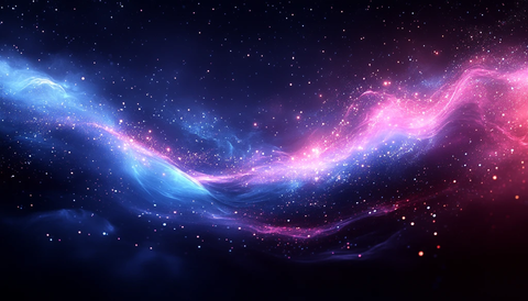 蓝光线条紫边背景